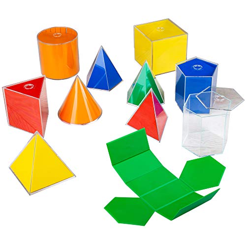 Bigjigs Toys Plegables 2D 3D geométricos Sólidos 10 Piezas