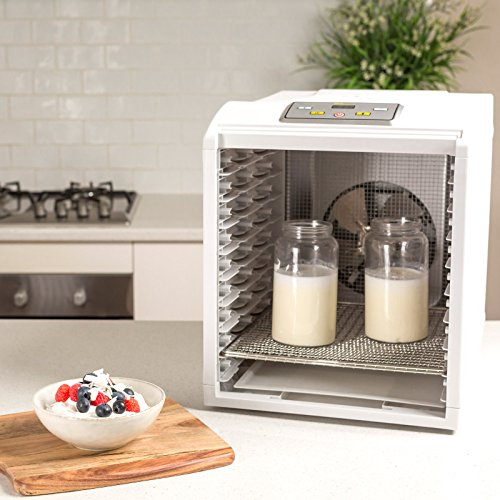 Bio Chef Deshidratador de Alimentos Arizona Sol 9 bandejas – 700W, Temporizador 19.5h, Temperatura 35-70º, Bandejas Acero Inoxidable, BPA Free, Garantía 3 años (Blanco)