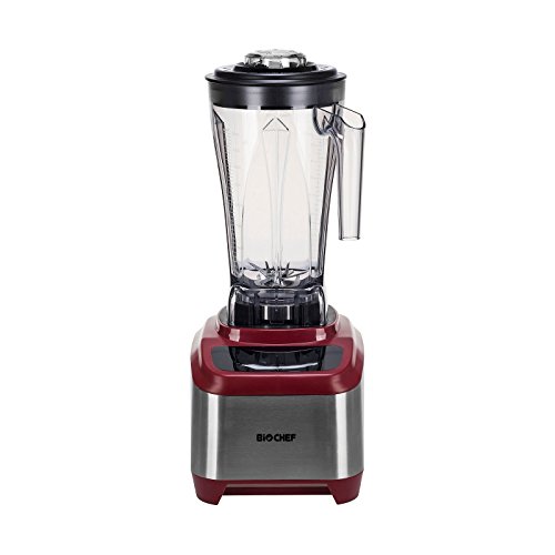 BioChef Atlas Power Blender – Batidora Profesional Sin Escobillas (Brushless Blender), 1000W, Silenciosa (75dB), 16 Programas, 10 Años de Garantía (Rojo)