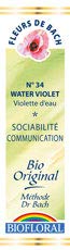 Biofloral, Flores De Bach 34 Water Violet - Violeta De Agua Bio Demeter - 20 ml