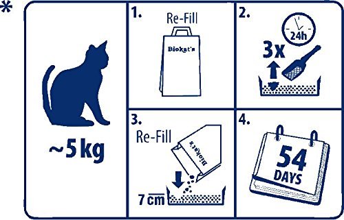 Biokat's Diamond Care Fresh, arena para gatos con fragancia – Arena aglomerante para gatos: de alta calidad, con carbón activo y aloe vera – 1 bolsa de papel (1 x 10 l)