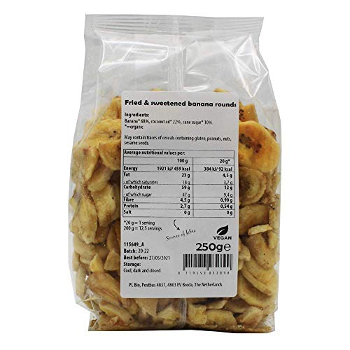 BioKitchen - Chips de plátano ecológico (6 envases de 250 g)