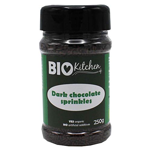 BioKitchen - Fideos de chocolate negro ecológico (6 envases de 250 g)