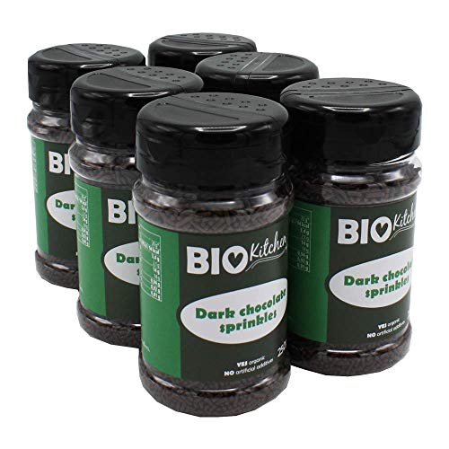 BioKitchen - Fideos de chocolate negro ecológico (6 envases de 250 g)