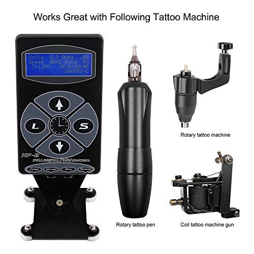 Biomaser LCD Digital Tattoo Máquinas Power Fuente Red dispositivo Alimentación Envío para todos los Tattoo Dispositivo