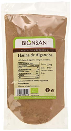 Bionsan Harina de Algarroba Ecológica - 6 Bolsas de 250 gr - Total : 1500 gr