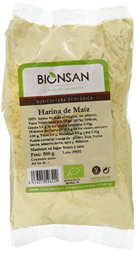 Bionsan Harina de Maíz Ecológica - 6 Bolsas de 500 gr - Total: 3000 gr