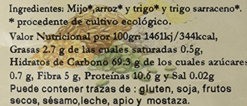 Bionsan Mixto de Cereales Hinchados Ecológicos - 3 Bolsas de 150 gr - Total : 450 gr