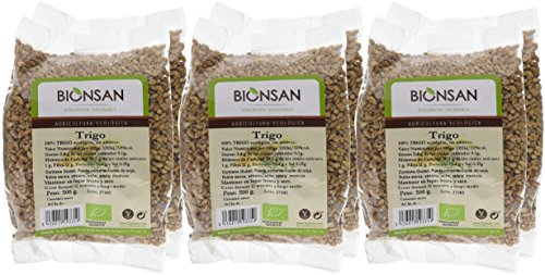 Bionsan Trigo Ecológico en grano - 6 Bolsas de 500 gr - Total: 3000 gr