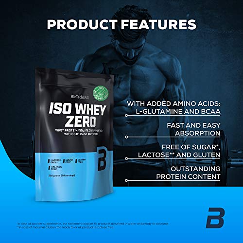 BioTechUSA Iso Whey Zero, 500 g, Chocolate blanco