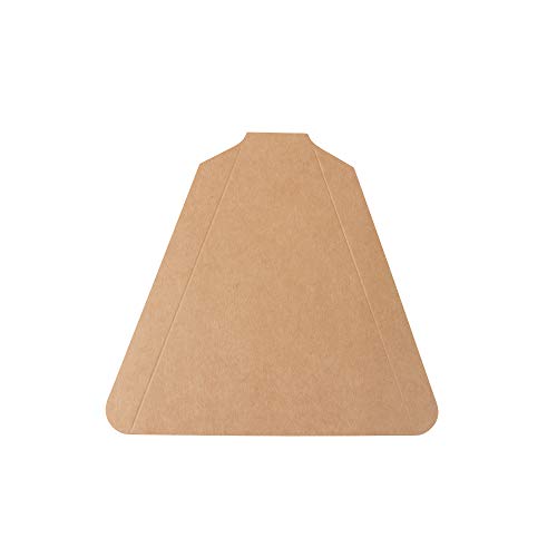 BIOZOYG cartón Triangular Rebanada Pizza 18 x 17,2 cm sin Recubrimiento I Aperitivo práctico Plato de Servir de cartón para Pizza desechable I 1000 Piezas Desechables para rebanadas de Pizza