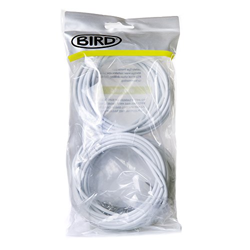 Bird Juego de cable de red para cortina, de 4 x 2,5 m, incluye 25 ganchos y 25 ojales