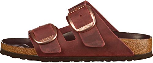 Birkenstock Arizona Big Buckle, Sandalias de Punta Descubierta para Mujer, Rojo (Zinfandel Hex Port Zinfandel Hex Port), 38 EU