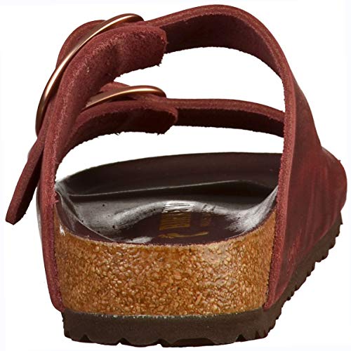 Birkenstock Arizona Big Buckle, Sandalias de Punta Descubierta para Mujer, Rojo (Zinfandel Hex Port Zinfandel Hex Port), 38 EU