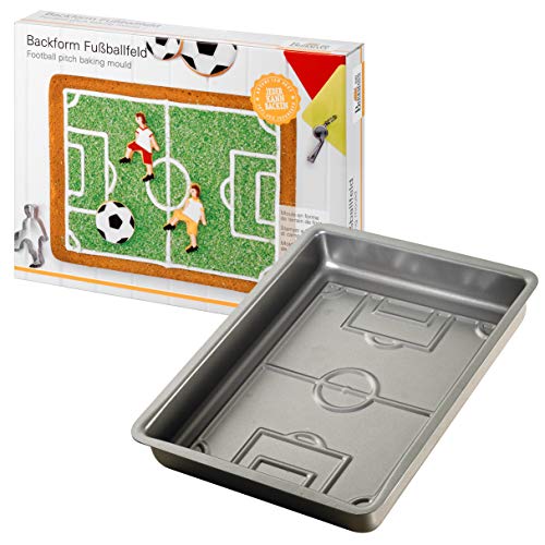 Birkmann Diseño molde de campo de fútbol, acero, multicolor, 22 x 30 x 4.5 cm, 1 unidad