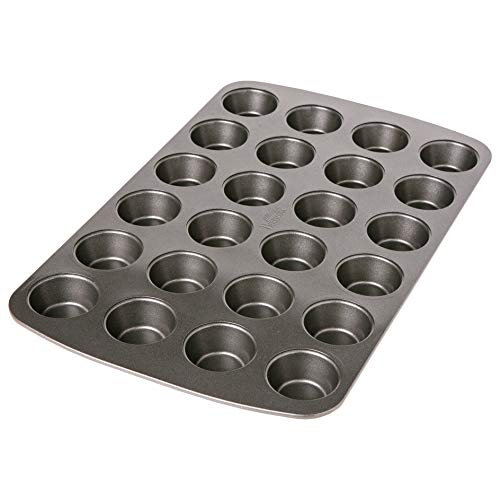 Birkmann Easy Baking 881112 - Molde para 24 mini magdalenas, Metal, Color Gris