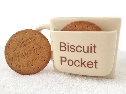 Biscuit Pocket Simply Mugs - Taza con Bolsillo para Galletas (tamaño Grande)