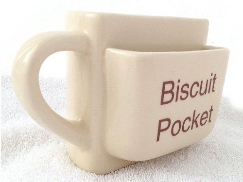 Biscuit Pocket Simply Mugs - Taza con Bolsillo para Galletas (tamaño Grande)