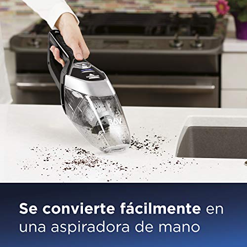 Bissell MultiReach Ion XL 36V Aspiradora Inalámbrica, 0.6 litros, 77 Decibelios, Aluminum, Titanio y Negro