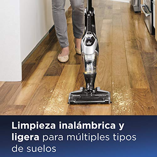 Bissell MultiReach Ion XL 36V Aspiradora Inalámbrica, 0.6 litros, 77 Decibelios, Aluminum, Titanio y Negro