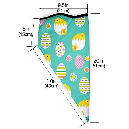 BJAMAJ Máscara de Pascua con huevos y pollitos al aire libre, resistente al viento, máscara de esquí, bufanda bandana para hombre y mujer