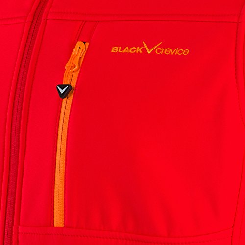 Black Crevice Chaqueta Soft Shell, color Rojo / Naranja, talla XL