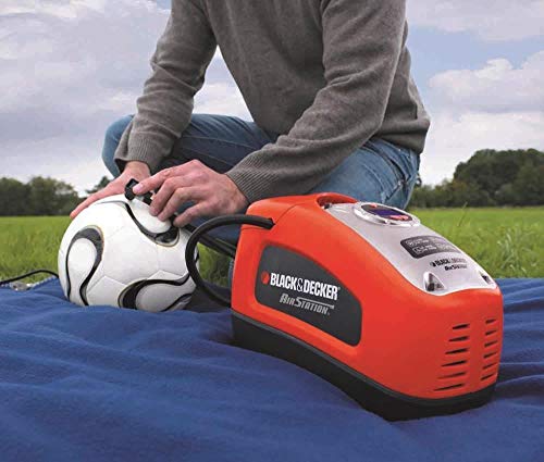 Black+Decker ASI300-QS - Compresor de aire, 160 PSI, 11 bar, Rojo/Negro