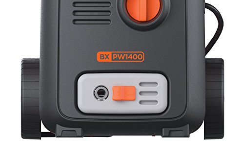 Black+Decker BXPW1400E Hidrolimpiadora de Alta Presión, 1400 W, 230 V, Negro/Naranja, Única