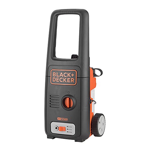 Black+Decker BXPW1400E Hidrolimpiadora de Alta Presión, 1400 W, 230 V, Negro/Naranja, Única