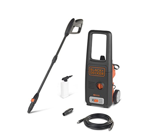 Black+Decker BXPW1400E Hidrolimpiadora de Alta Presión, 1400 W, 230 V, Negro/Naranja, Única