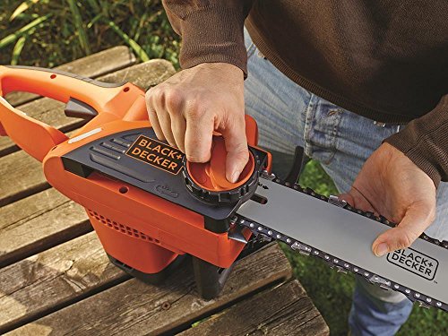 BLACK+DECKER CS2040-QS - Motosierra eléctrica 2000W, espada 40 cm, velocidad 12.5 m/s