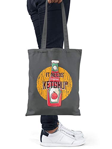 BLAK TEE More Tomatoes and More Ketchup Organic Cotton Reusable Shopping Bag Natural