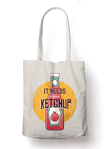 BLAK TEE More Tomatoes and More Ketchup Organic Cotton Reusable Shopping Bag Natural