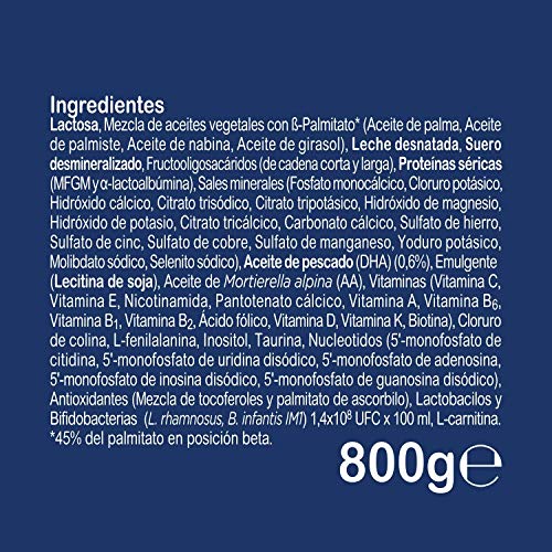 Blemil Plus – Leche de Inicio,1 AE, Efecto Anti-Estreñimiento, 800 gr