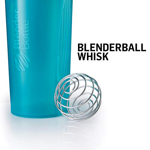 BlenderBottle Classic Loop - Botella Mezcladora de Batidos de proteínas con batidor Blenderball, Ciruela (Plum), 820ml