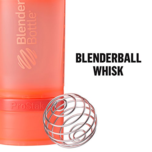 BlenderBottle ProStak Full Color Botella de Agua y Accesorios, Unisex Adulto, Coral, 650 ml