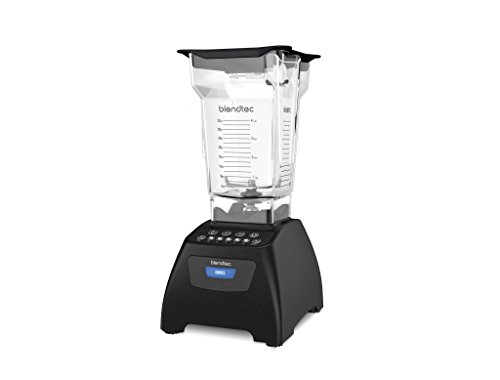 Blendtec Classic 575 Batidora- Jarra FourSide (2,22 L) - Calidad de fabricación profesional- Autolimpieza- 4 Ciclos pre-programados- 6 Velocidades- Color Negro