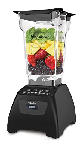 Blendtec Classic 575 Batidora- Jarra FourSide (2,22 L) - Calidad de fabricación profesional- Autolimpieza- 4 Ciclos pre-programados- 6 Velocidades- Color Negro