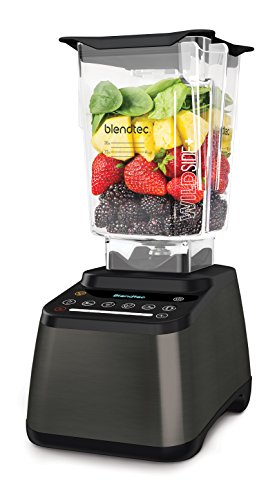 Blendtec Designer 725 Batidora- Jarra WildSide+ (2,66 L) - Fabricación de calidad profesional -Autolimpieza- 6 Ciclos pre-programados- 100 Velocidades- Diseño elegante - Color Gunmetal