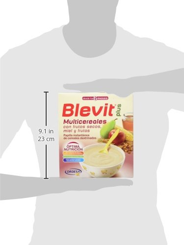 Blevit Plus Multicereales con Frutos Secos, 1 unidad 600 gr. Cereales infantiles. A partir de los 6 meses