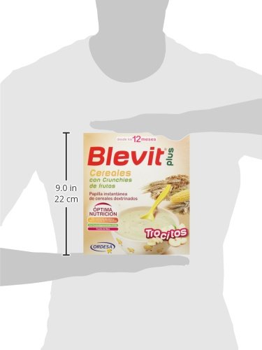 Blevit Plus Trocitos Cereales con Crunchies de Frutas, 1 unidad 600 gr. A  partir de los 12 meses. Sus primeros cereales para masticar.