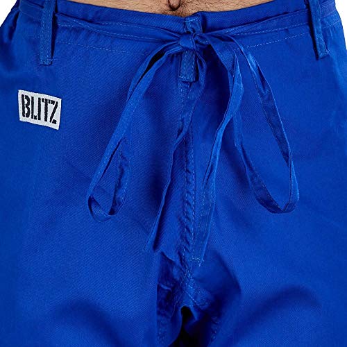 Blitz algodón -  Estudiante Judo pantalones, color azul, talla 3 - 160 cm