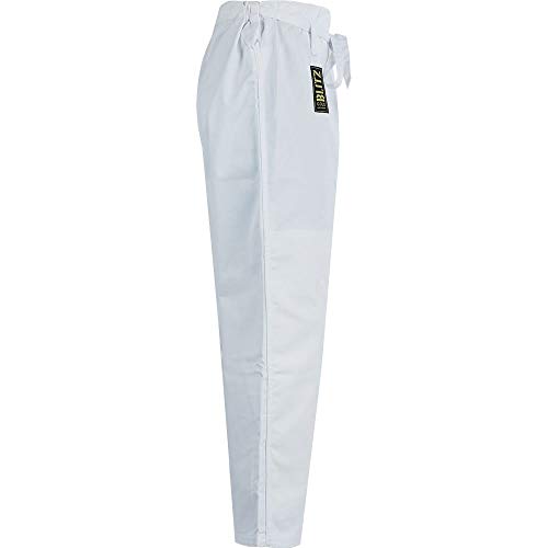 Blitz Oro Pantalones de Judo – Blanco, 8/210 cm, Unisex, Color Blanco, tamaño 4-170 cm