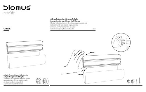 blomus 68219 Obar - Dispensador de Rollo de Cocina