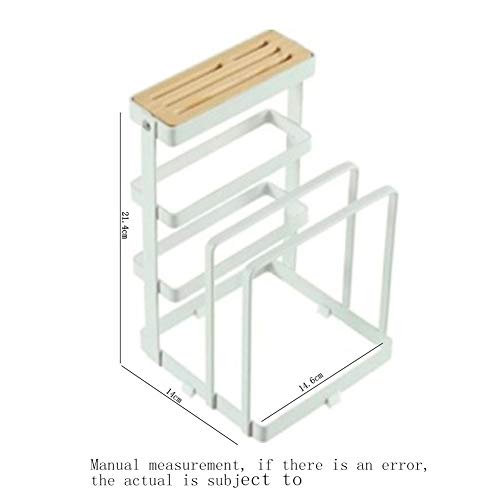 Bloques Cuchillos Universales, Estructura Marco Metal El Diseño Ventilación Es Fácil Limpiar, Tablas Cortar Estante Organizador Tapa Olla ?14 * 14.5 * 21 Cm?