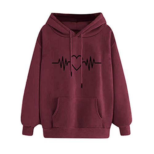 Blusa Informal con Capucha de Manga Larga con Estampado Informal para Mujer Sudaderas con Capucha Rayas en la Manga Sudaderas Cortas Adolescentes Chicas Niña