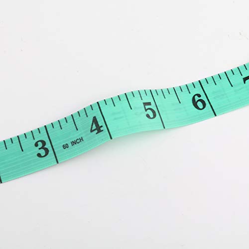 Bobury 150cm / 60"Cuerpo de medición de la Regla Costura a Medida Cinta métrica Suave Plana (Color al Azar)