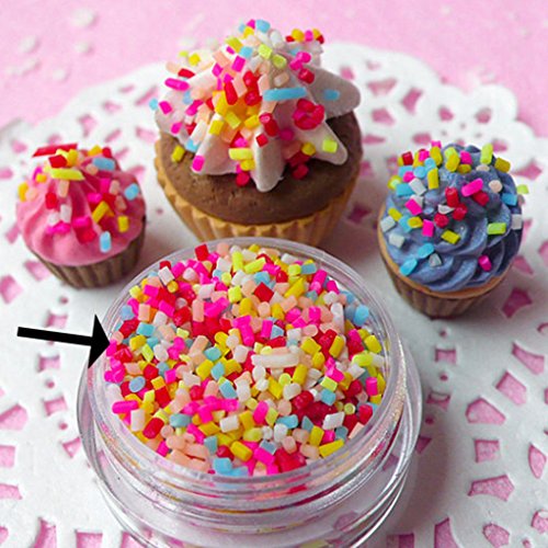 Bobury Cake Decoración Simulación Colorido Chocolate Sprinkles Sugar Needle DIY Ice Cream Decoración