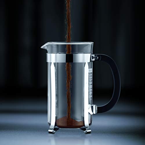 Bodum Chambord Cafetera émbolo, Acero Inoxidable, Brillante, 1 litro