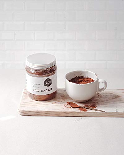 BODY GENIUS Raw Cacao. 2x500g. Cacao Puro en Polvo. Natural. Sin Azúcar. Alto Contenido Antioxidantes. Hecho en España.